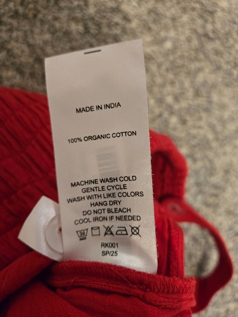 Quince Organic Cotton Gauze Sleeveless Smocked Jumpsuit Wild Cherry M - Picture 3 of 6